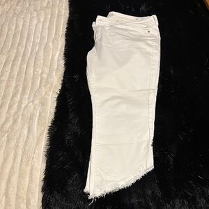 a.n.a White Straight Leg Jeans Casual Style